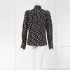 Isabel Marant  Black Top With Beige Floral Print