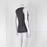 Issey Miyake Pleats Please Grey Pleated Sleeveless Top