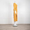 Haight Mustard  Yellow Wrap Dress with 3/4 Sleeves