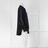 Phillip Lim Navy Zebra Slash Shirt