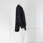 Phillip Lim Navy Zebra Slash Shirt