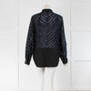 Phillip Lim Navy Zebra Slash Shirt