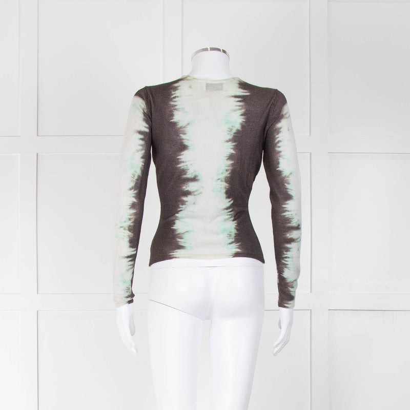 16Arlington Brown and Mint Tie Dye Jumper