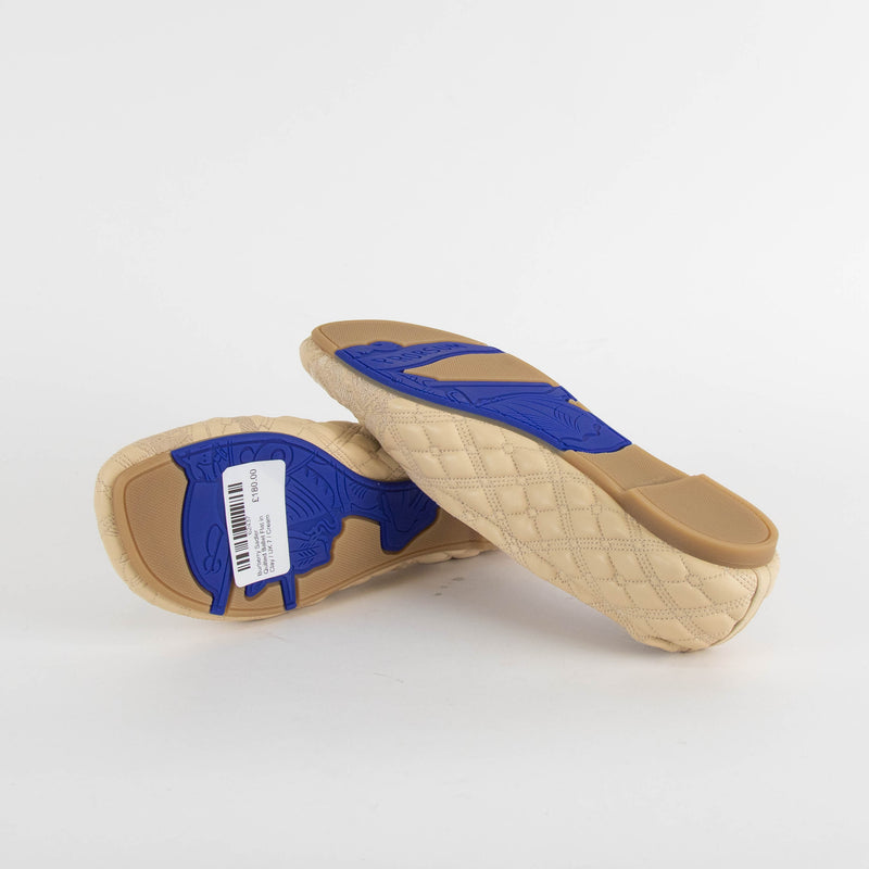 Burberry Sadler Quilted Ballet Flat in Clay