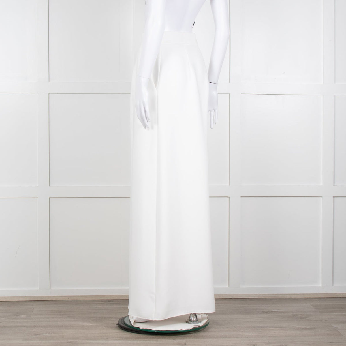 Catherine Deane White Tailored Wide Leg Trousers