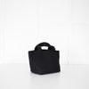 Naghedi Black Woven Small St Barths Top Handle Tote Bag
