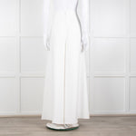 Catherine Deane White Tailored Wide Leg Trousers
