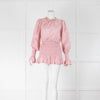 BEC + BRIDGE Pink Cream Red Flower Print Elasticated Mini Dress