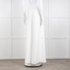 Catherine Deane White Tailored Wide Leg Trousers