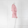 BEC + BRIDGE Pink Cream Red Flower Print Elasticated Mini Dress