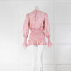 BEC + BRIDGE Pink Cream Red Flower Print Elasticated Mini Dress