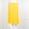 Polo Ralph Lauren Bright Yellow Pleated Midi Skirt
