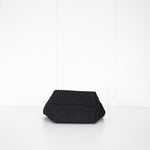 Naghedi Black Woven Small St Barths Top Handle Tote Bag