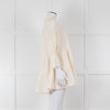 Shona Joy Cream Broderie Tiered Mini Dress