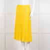 Polo Ralph Lauren Bright Yellow Pleated Midi Skirt