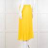 Polo Ralph Lauren Bright Yellow Pleated Midi Skirt