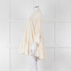 Shona Joy Cream Broderie Tiered Mini Dress