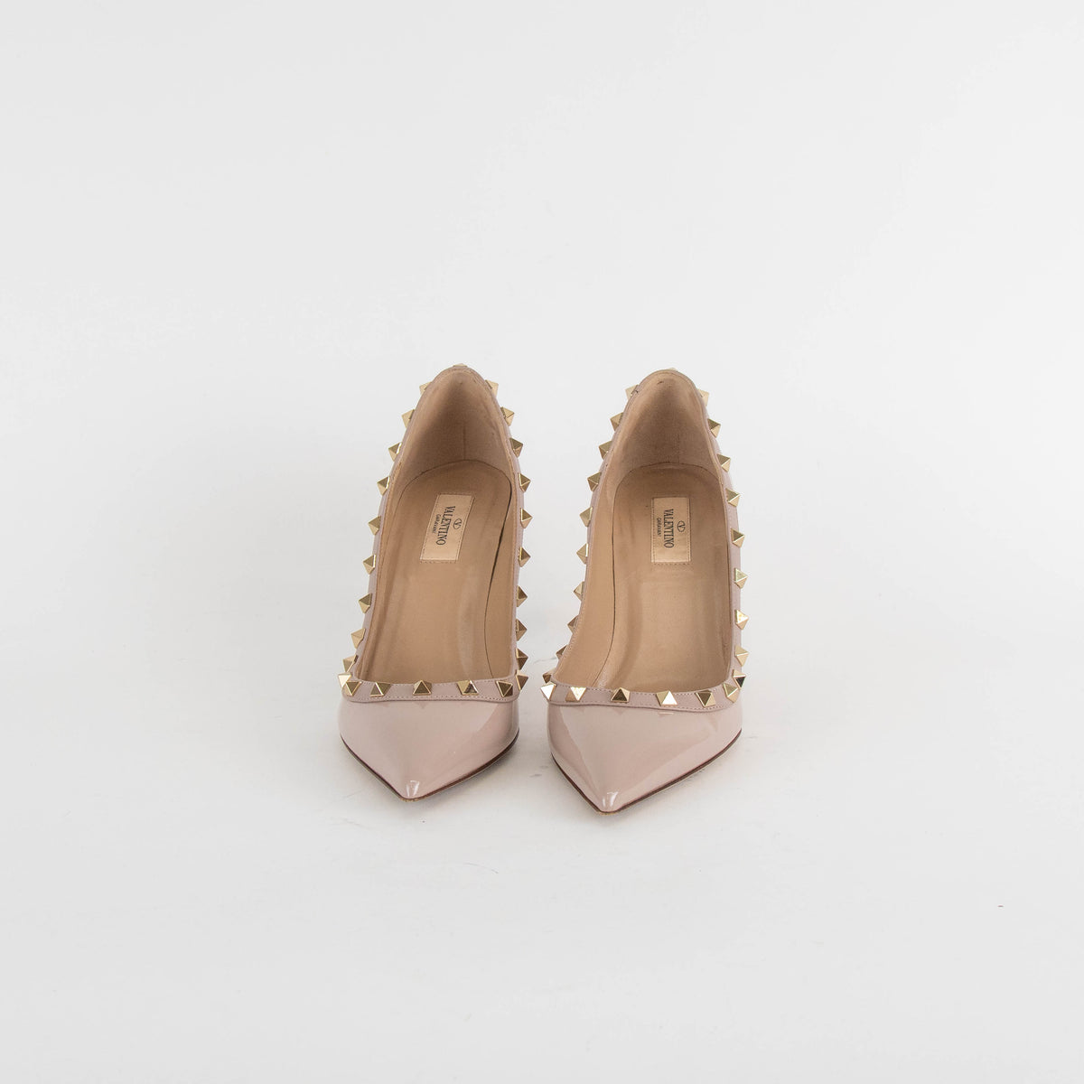 Valentino Nude Rockstud Court Shoe