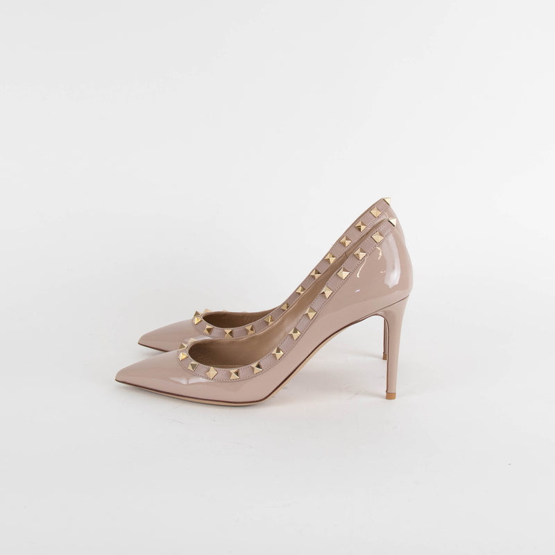 Valentino Nude Rockstud Court Shoe