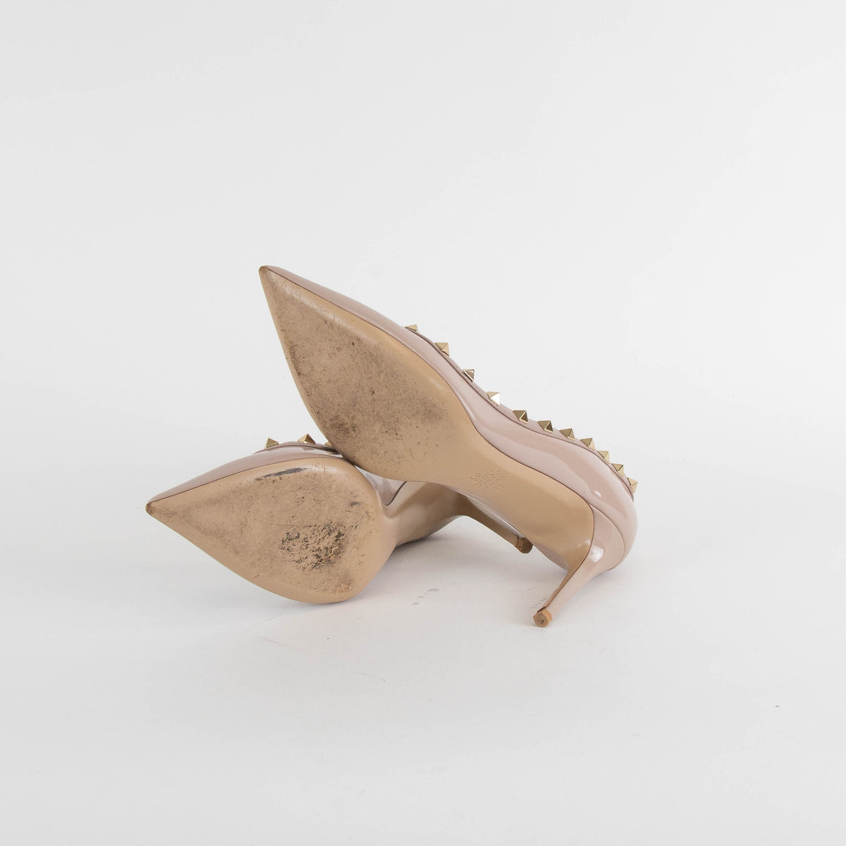 Valentino Nude Rockstud Court Shoe