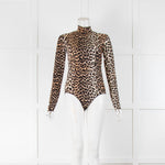 Ganni Leopard High Neck Body