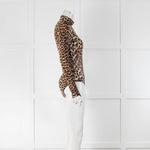 Ganni Leopard High Neck Body