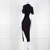 Magali Pascal Black Rib Knit Alanis Dress
