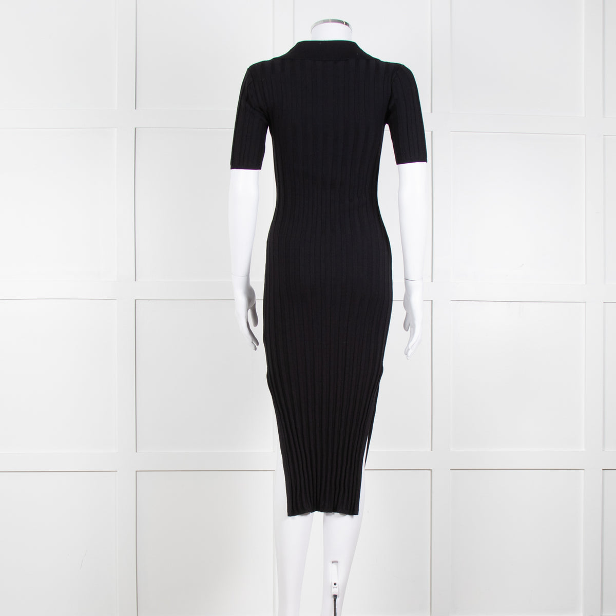 Magali Pascal Black Rib Knit Alanis Dress