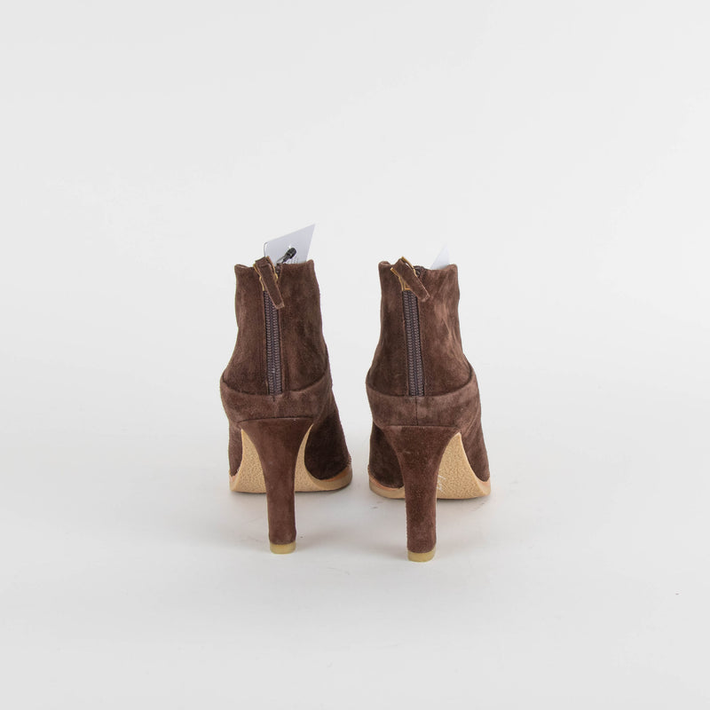 Lola Cruz Chocolate Brown Suede Shoe Boot