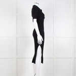 Magali Pascal Black Rib Knit Alanis Dress