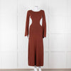Cult Gaia Dark Tan Ember Carla Dress