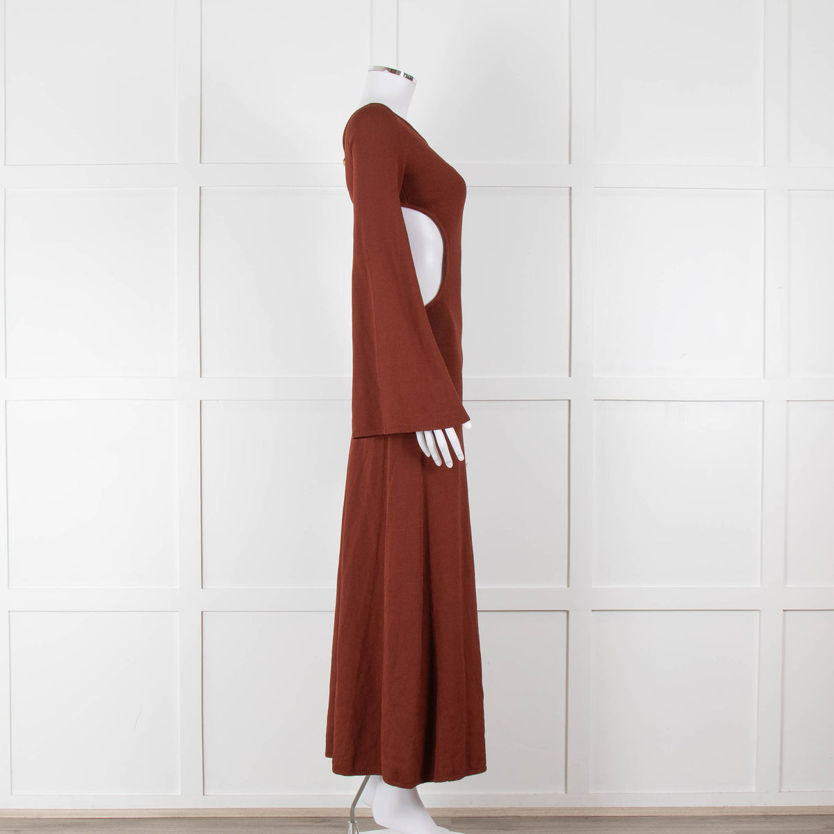 Cult Gaia Dark Tan Ember Carla Dress