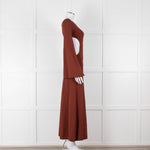 Cult Gaia Dark Tan Ember Carla Dress