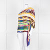 Halston Heritage Multi Coloured Tie Dye One Shoulder Blouse
