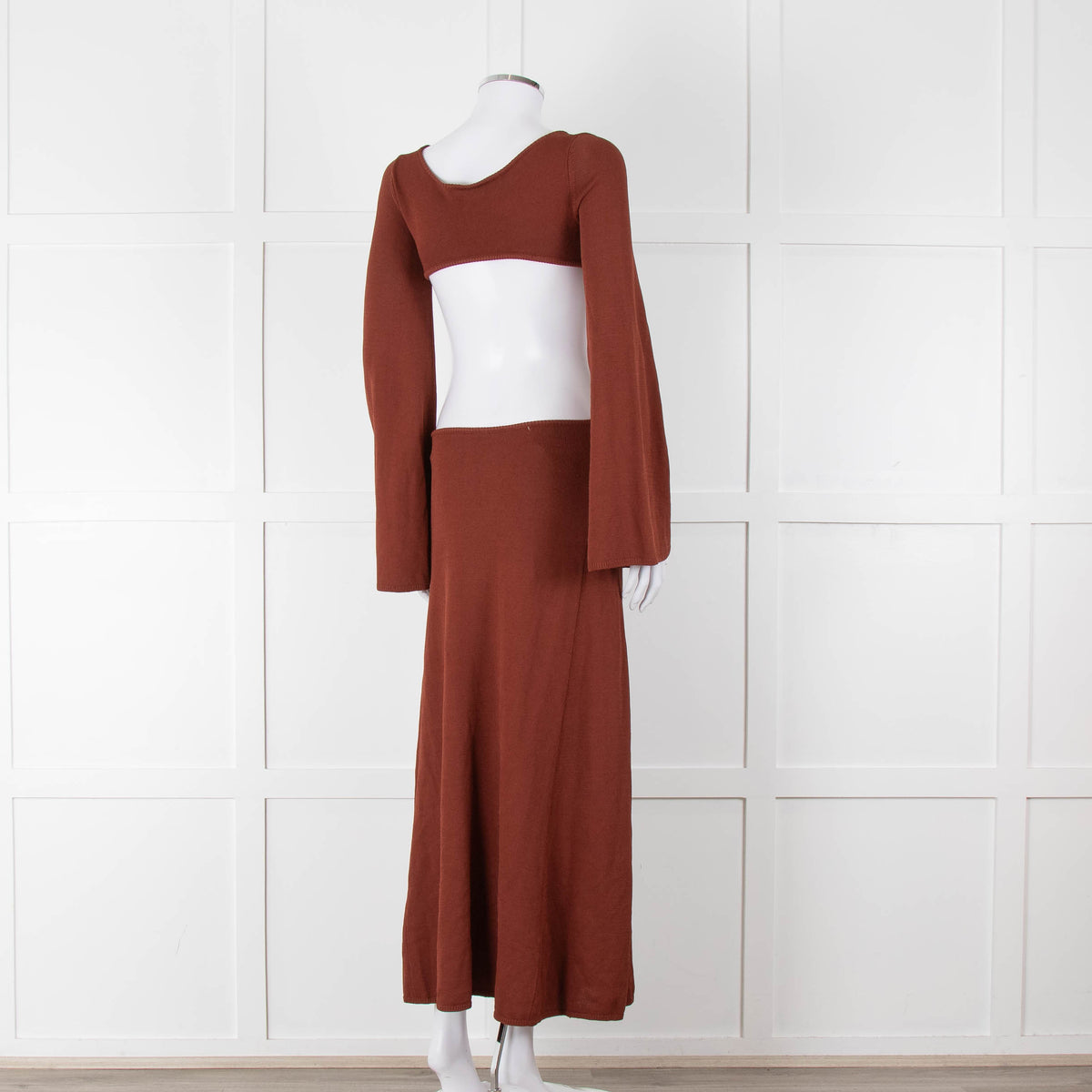 Cult Gaia Dark Tan Ember Carla Dress