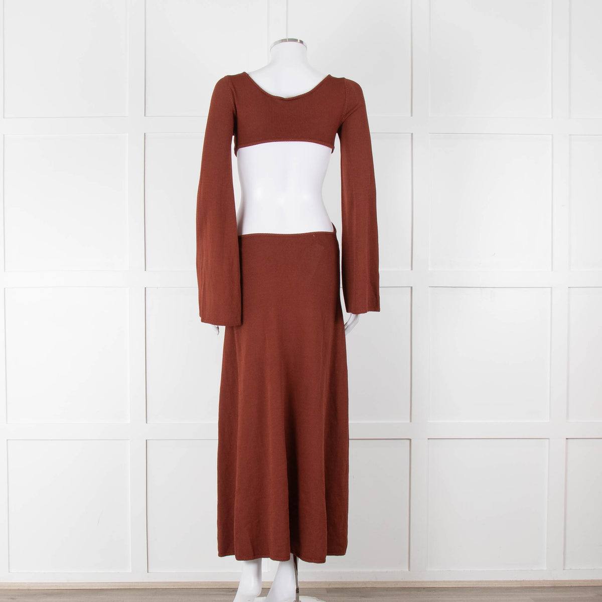 Cult Gaia Dark Tan Ember Carla Dress