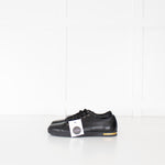 Dolce & Gabbana Black Leather Laceup Trainers