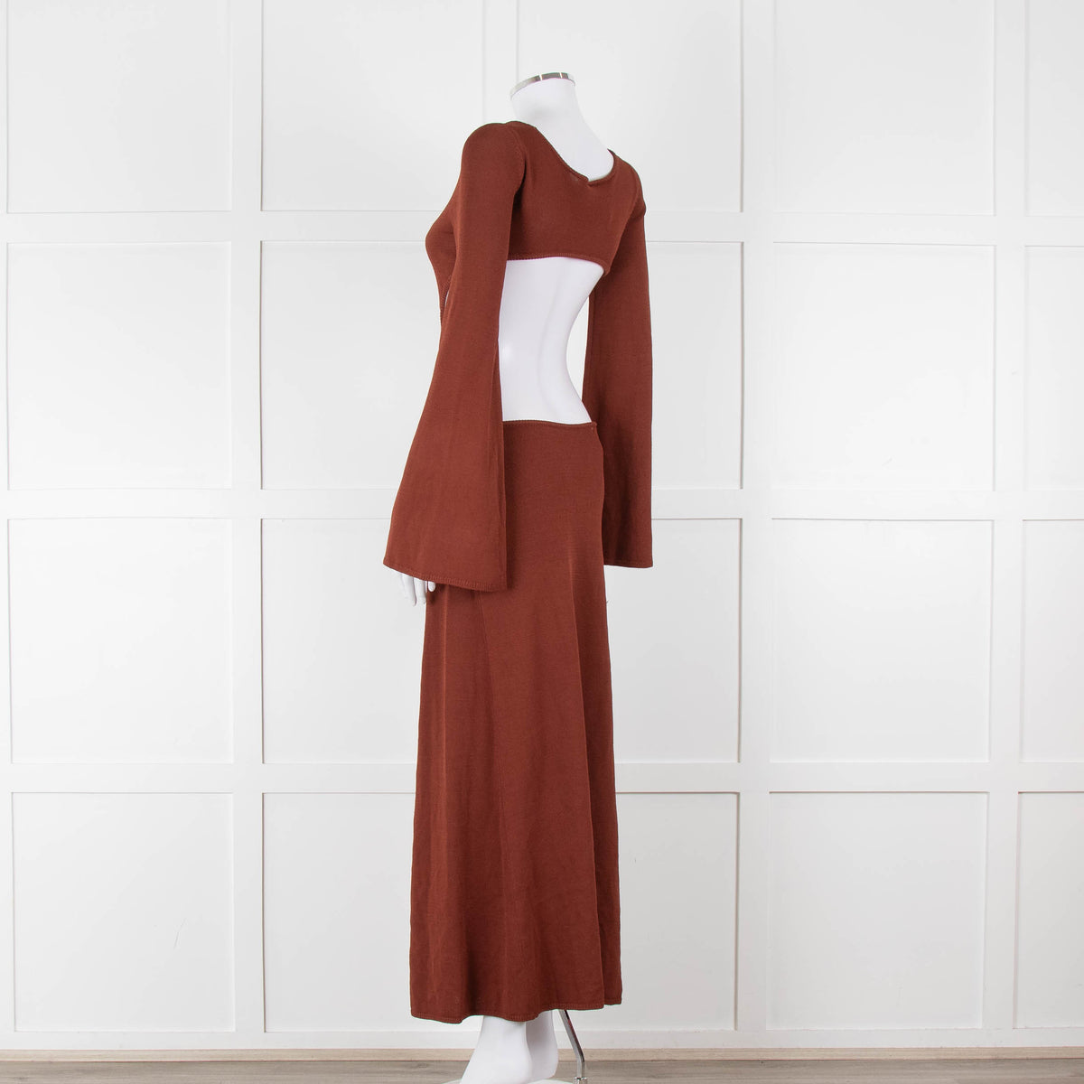 Cult Gaia Dark Tan Ember Carla Dress