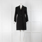 Boutique Moschino Black Wool Fitted Coat