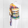 Halston Heritage Multi Coloured Tie Dye One Shoulder Blouse