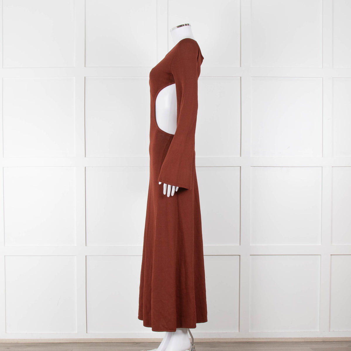 Cult Gaia Dark Tan Ember Carla Dress