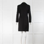 Boutique Moschino Black Wool Fitted Coat