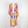 Camille Defago Silky Parrot Print Robe