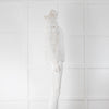 Maje White Lace Long Sleeve Top With Vest