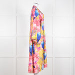 Camille Defago Silky Parrot Print Robe