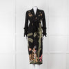 Hayley Menzies Black Tiger Print Full Length Cardigan