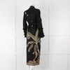 Hayley Menzies Black Tiger Print Full Length Cardigan