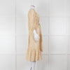 Lisa Marie Fernandez Cream And Gold Broderie Jumpsuit