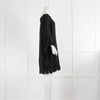 120% Lino Black Linen  Beach Dress