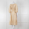 Lisa Marie Fernandez Cream And Gold Broderie Jumpsuit